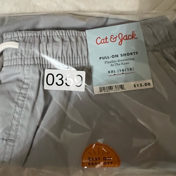 Cat & Jack Big Kids Pull On Shorts SIZE XXL 16/18  Color Blue/Gray. - Picture 7 of 7